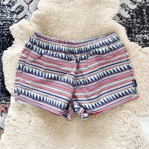 Patagonia Barely Baggies Shorts Belay Stripe Desert Sage